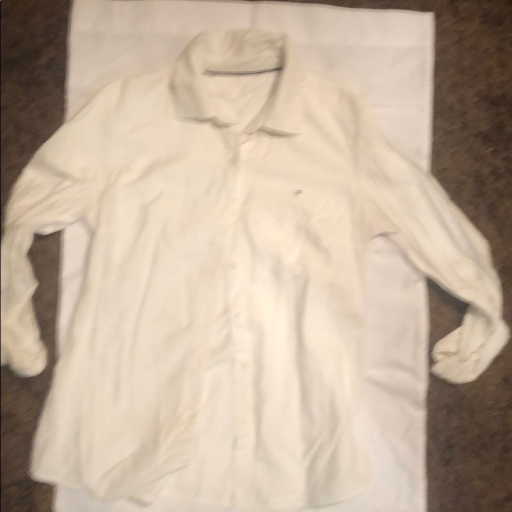 Tommy white oxford button up